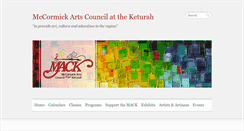 Desktop Screenshot of mccormickarts.org